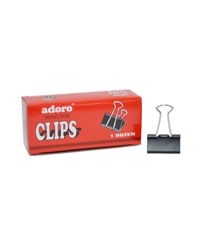 ADORO BINDER CLIP 32MM (1 1/4'') (12 PCS)