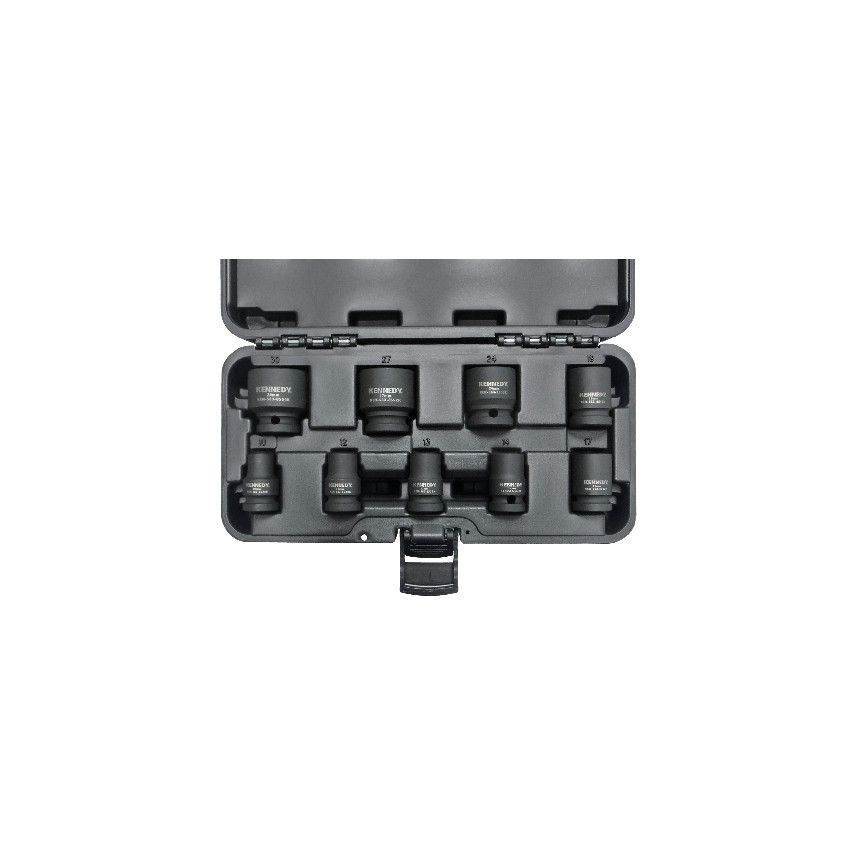 Kennedy *Kennedy 1/2in. Drive Impact Socket Set, 9 Piece, Metric (KEN5839210K)