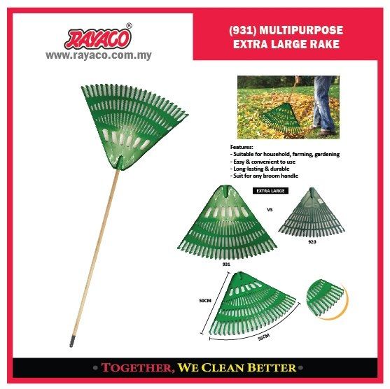 RAYACO-VC garden rake with handle