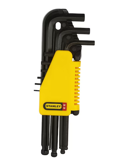 Stanley HEX KEY SET 9PC MET L/ARM BALL