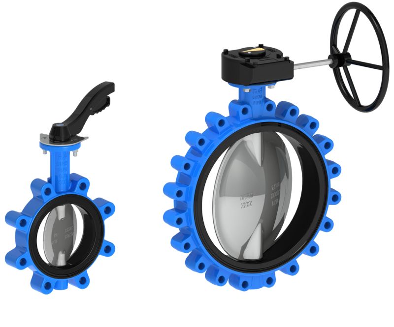 QP Butterfly Valve DN250 150# Concentric Lug Valve 50L3080N c/w Gearbox