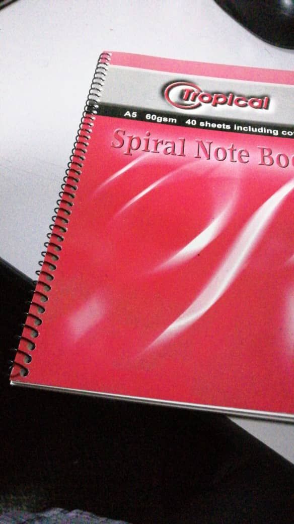 Wire o spiral note book A5