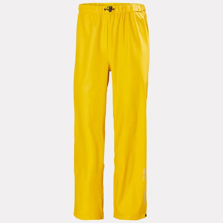 NORWAY HELLY HANSEN 70480 Voss 100% Voss Waterproof Rain Pants Yellow