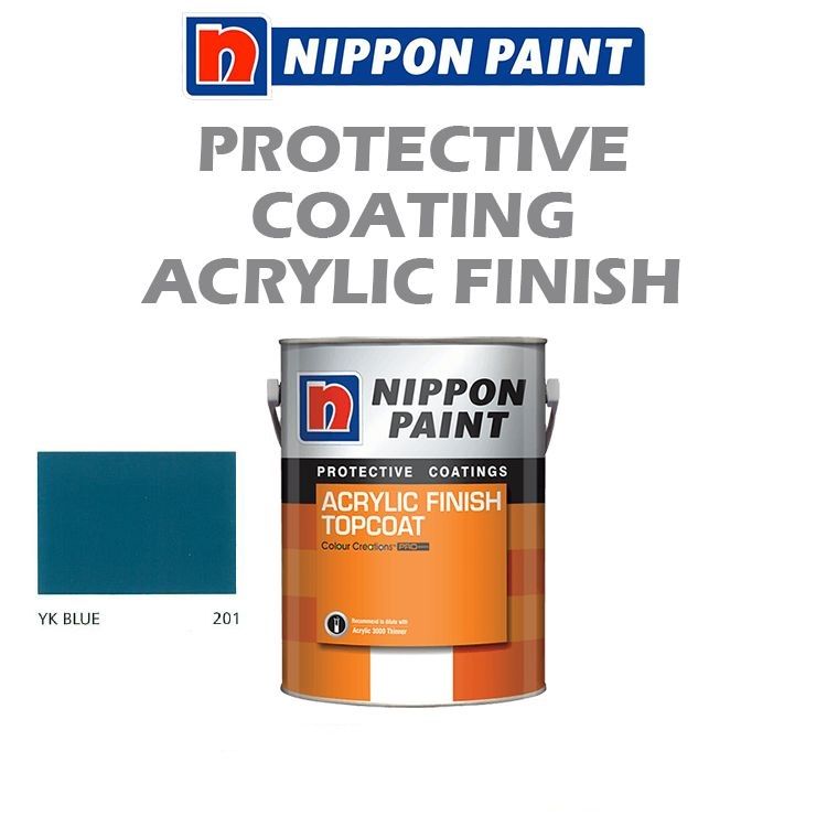 NIPPON HIGH PERFORMANCE PROTECTIVE COATING - ACRYLIC FINISH - YK BLUE 201