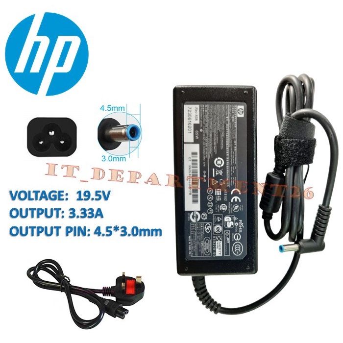 HP PROBOOK 430 440 745 G3 G4 G5 G6 G7 G8 4.5*3.0MM LAPTOP CHARGER ADAPTER