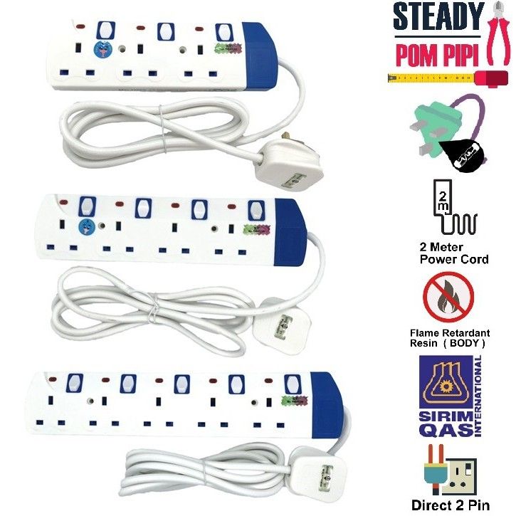 4 Gang - Extension Wire (2 Meter)