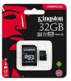 KINGSTON TF CANVAS GO+ADAPTER 32GB