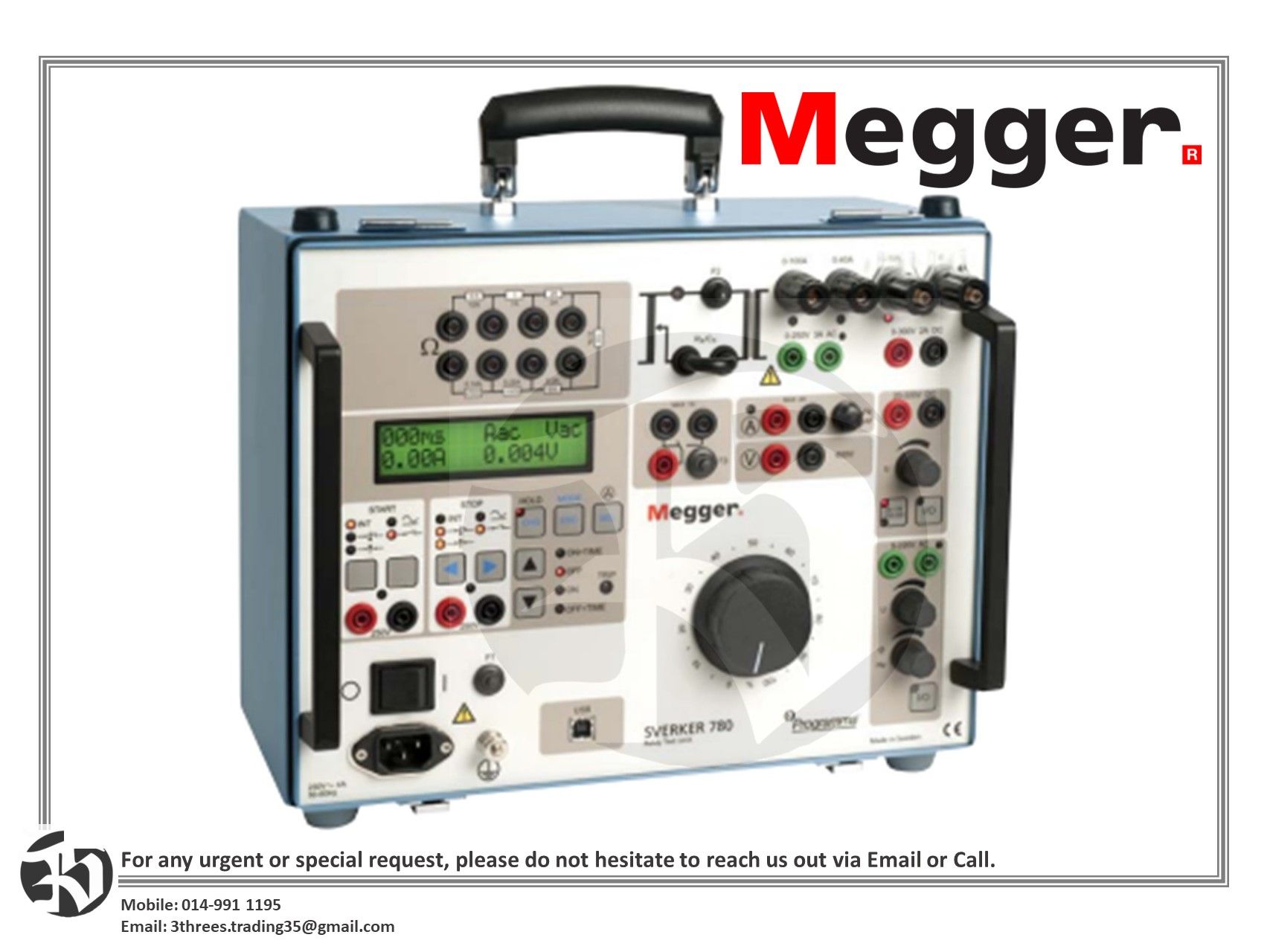 MEGGER-SVERKER 750 Relay Test Sets/Power Calibrator