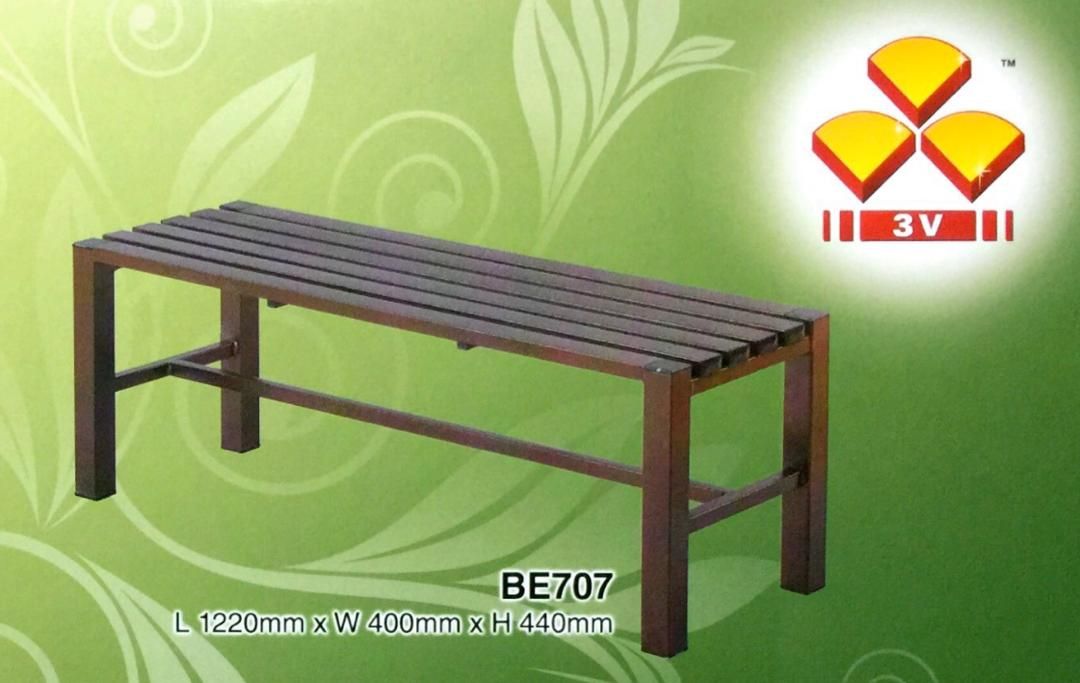 BENCH METAL ( L 1219mm X W 400mm X H 440mm ) 3V / BENCH METAL / L 1219mm X W 400mm X H 440mm / METAL BENCH / LOONG BENCHES / GARDEN BENCH / OUTDOOR BENCHES