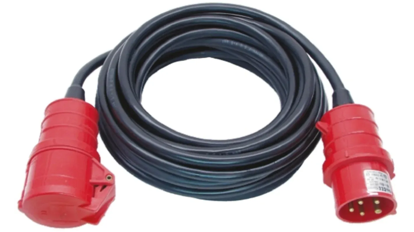 Brennenstuhl 10m 1 Socket BS4343/EN60309 400V-16A Extension Lead, 400 V, IP44