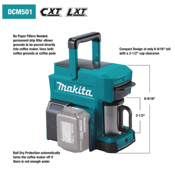 Cordless Coffee Maker 12Vmax / 18V DCM501Z