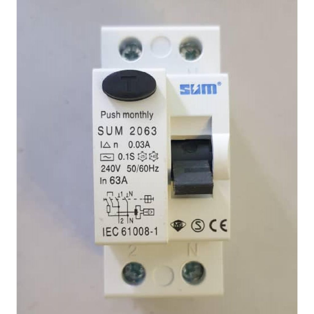 SE SETIA ELECTRIC SUM 63A 2POLE ELCB SUM2063