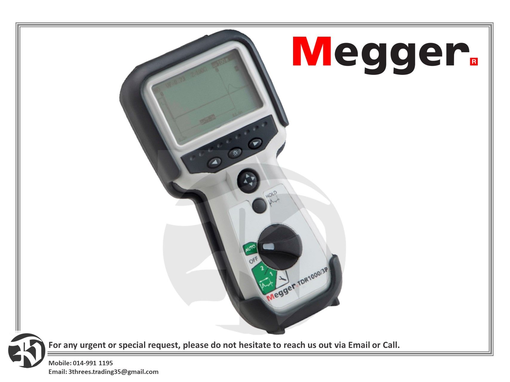 MEGGER-Time Domain Reflectometer-TDR1000/3P