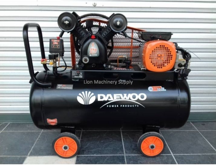 DAEWOO 3HP 100L Belt Air Compressor (DAAC10025)