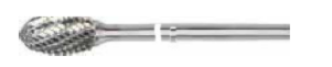 Temo Long Shank Series - 6mm Shank E0610 Double Cut Oval