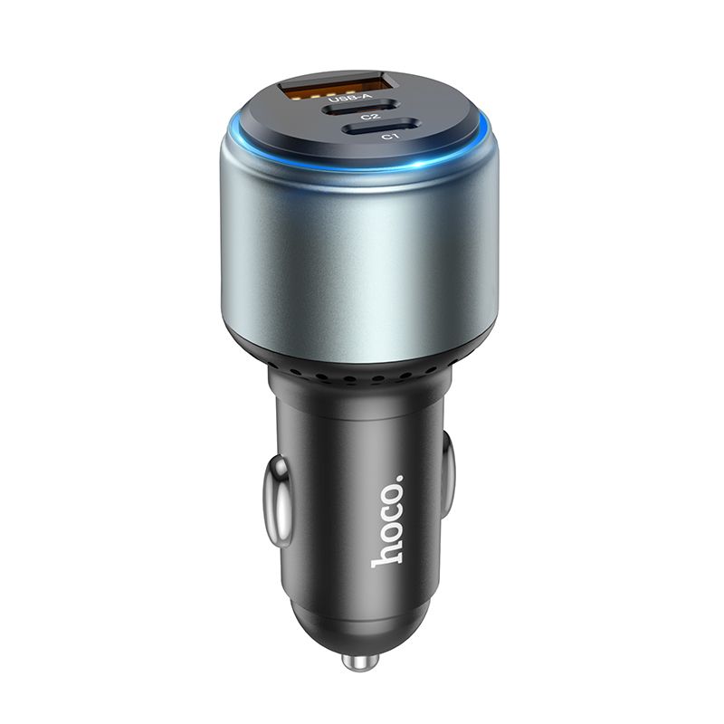 HOCO NZ9 CAR CHARGER GALLOPER 95W THREE PORT (2C1A)