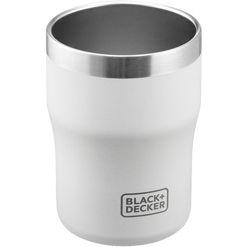 Black & Decker Insulated Stainless Steel Coffee Tumbler - White