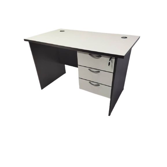 qs 5 FEET WRITING TABLE WITH 3D HANGING FIXED PEDESTAL