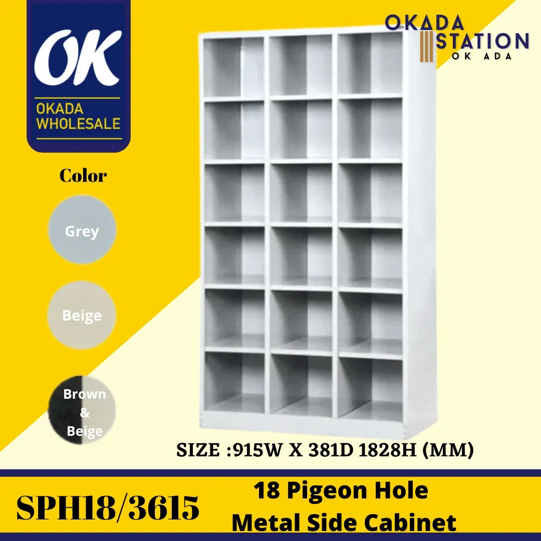 SPH18/3615 Full Height 18 Pigeon Hole Cabinet / Full Height Cabinet / Cabinet / Metal Cabinet / 18 Pigeon Hole / Pigeon Hole Cabinet / 18 Hole Cabinet / Full Height Pigeon Hole / Steel Cabinet