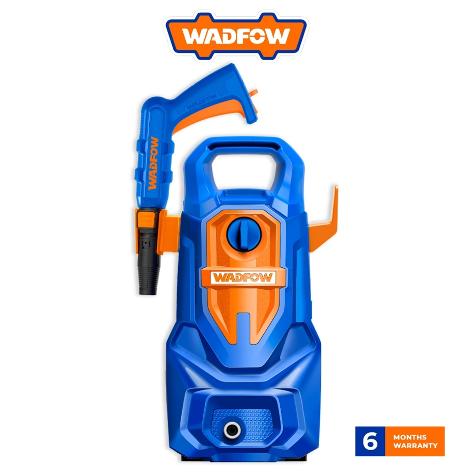 WADFOW HIGH PRESSURE WASHER (1400W, 110BAR) ALUMINIUM WIRE CARBON BRUSH MOTOR W/ AUTO STOP + 5M HOSE (WHP3A14)
