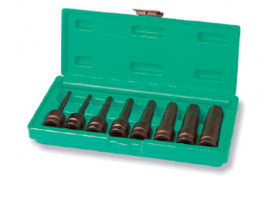 JONNESWAY 8PCS 1/2" DR. HEX BIT IMPACT SOCKET SET