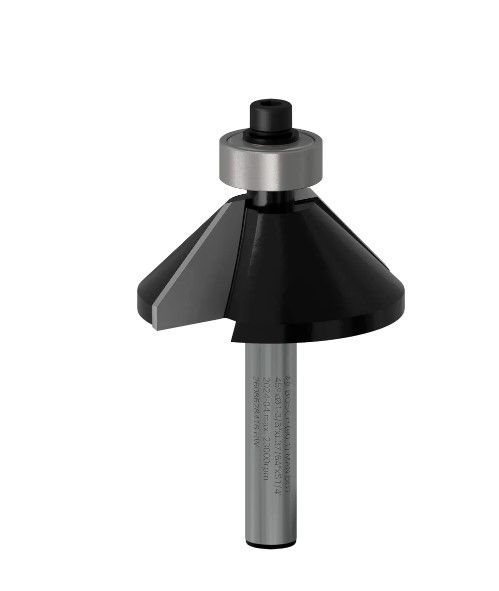 BOSCH PRO ROUTER BIT CHAMFER, 45°, SHANK 1/4? (2608628416)