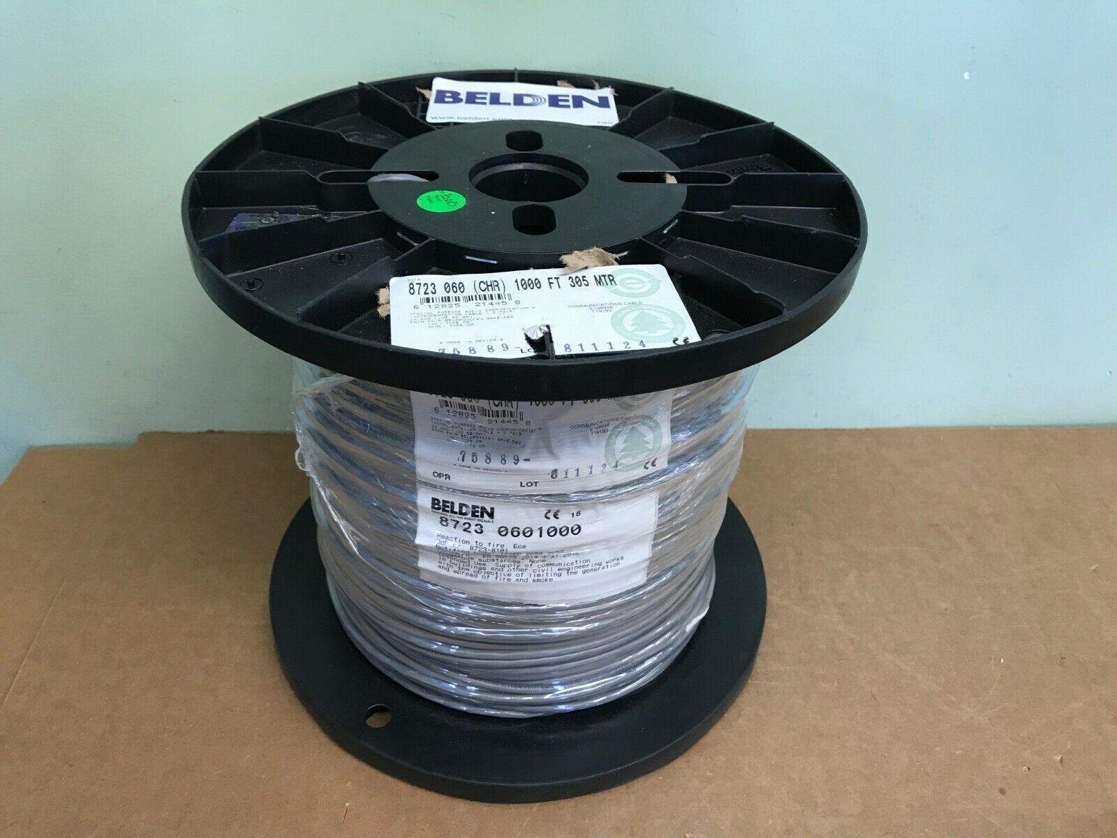 BELDEN 8723 TP CABLE 2PR SH PR 22AWG PP PVC CHROME 1000 FT