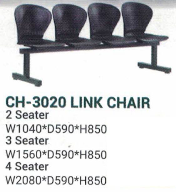 OFIS SERIES PUBLIC SITTING CHAIR CH-3020 LINK CHAIR