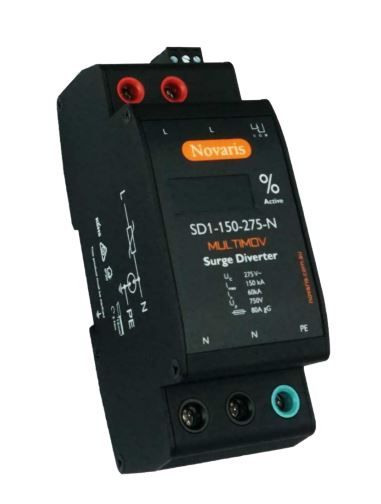 Surge Diverter, MULTIMOV, 1 Phase, 150kA, 275VAC, Digtal Display, All Mode, Alarm contact SD1-150-275-N