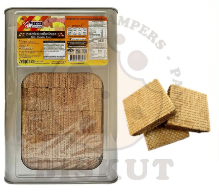 BISKUT TIN MINI WAFFLE CHOCOLATE 3.5kg
