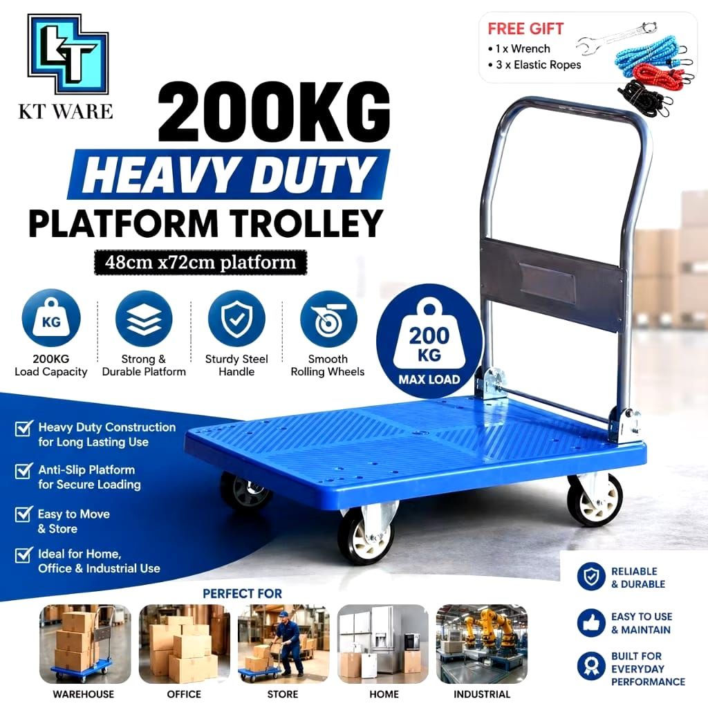 200KG HEAVY DUTY PLATFORM TROLLEY 