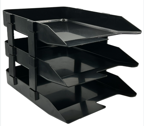 EAST-FILE DOCUMENT TRAY BLACK 3 TIERS