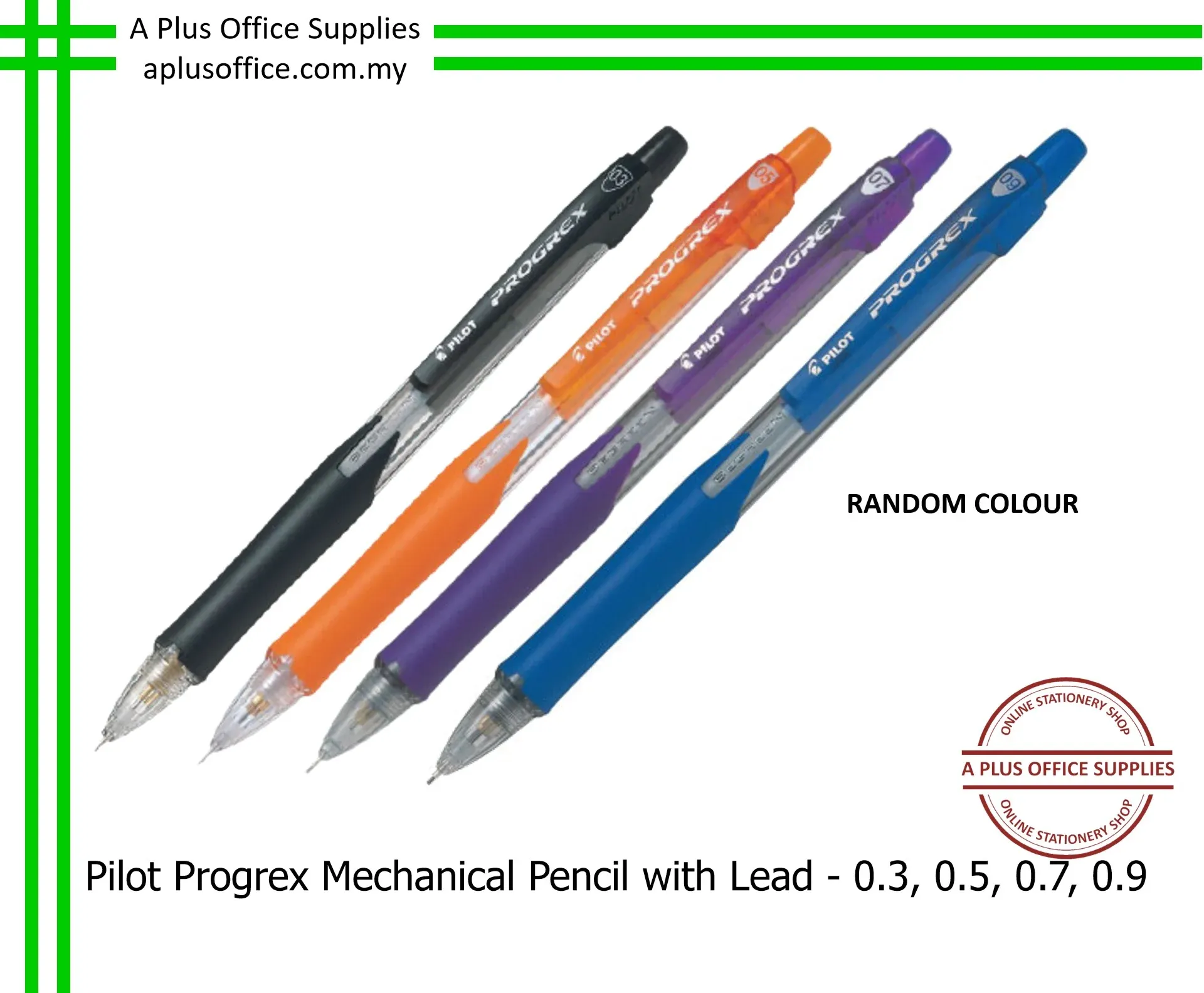 PILOT Progrex M/Pencil With Lead / Pensil Mekanikal Dengan Mata Pensil