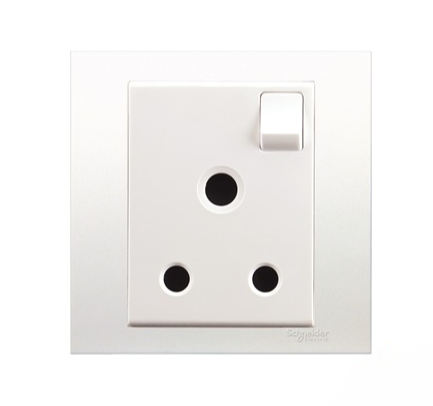 SCHNEIDER VIVACE KB15_15_WE_G11 15A 250V 1GANG SWITCH SOCKET OUTLET (FLUSH)