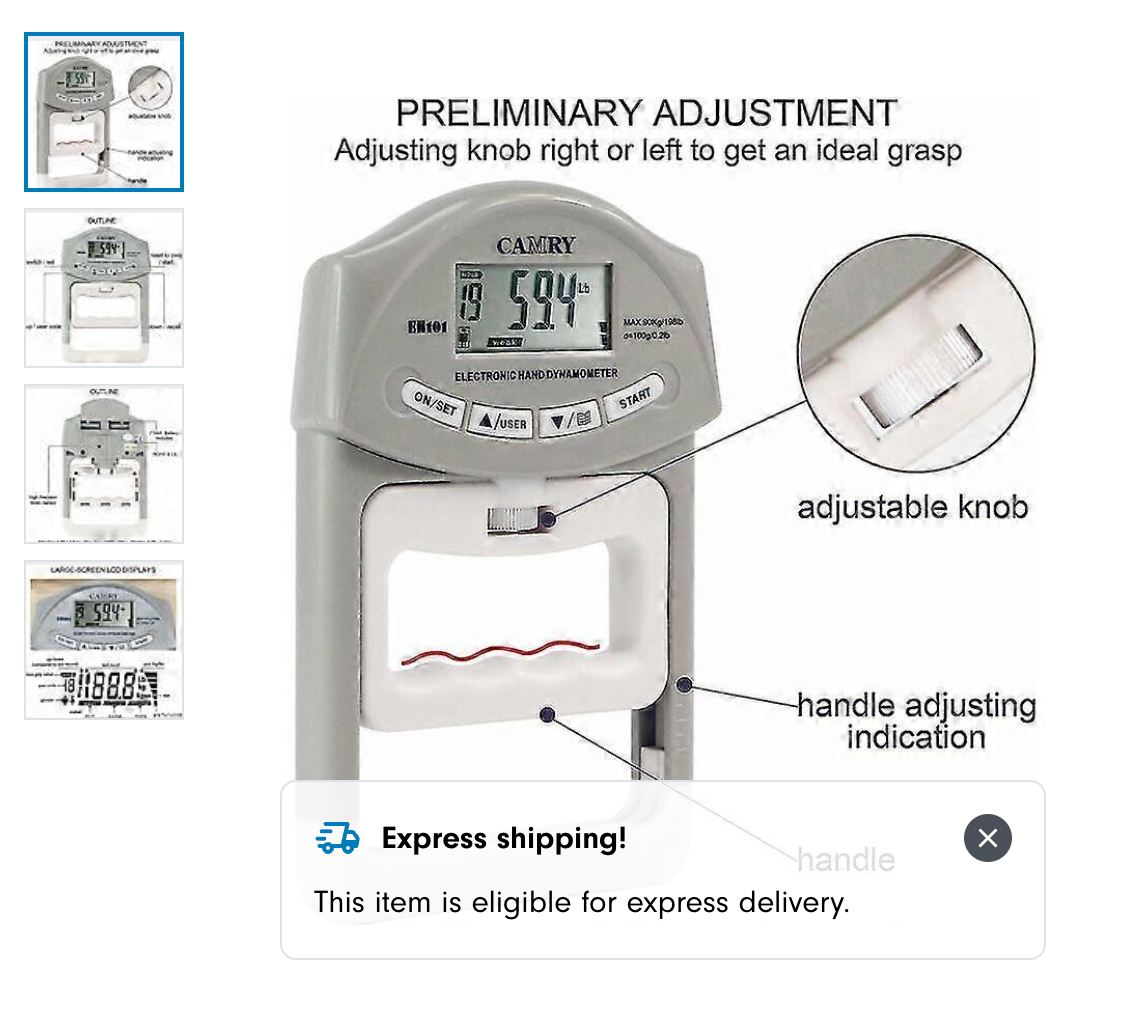 Handgrip dynomometer - CAMRY