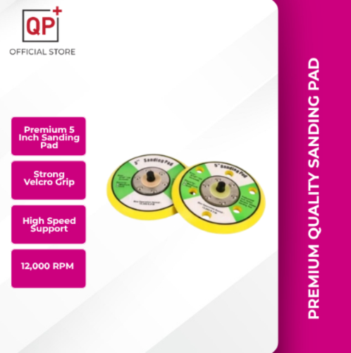 PREMIUM QUALITY 5 INCH SANDING PAD 12000RPM STRONG VELCRO PNUEMATIC SANDERS AIR POLISHERS GRINDING l PAD l 垫-6 HOLES
