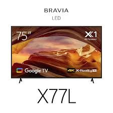 SONY 75 "INCH PREMIUM UHD 4K GOOGLE TV KD-75X77L SMART TV (Come With Portable Stand)