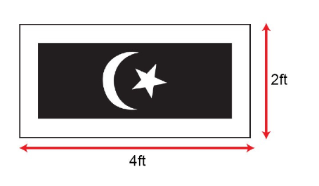 BENDERA TERENGGANU 2'X4' / 2'X8' / 3'X6'