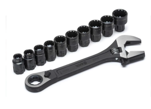 Sata 11 PC. X6 PASS THRU ADJUSTABLE WRENCH SET