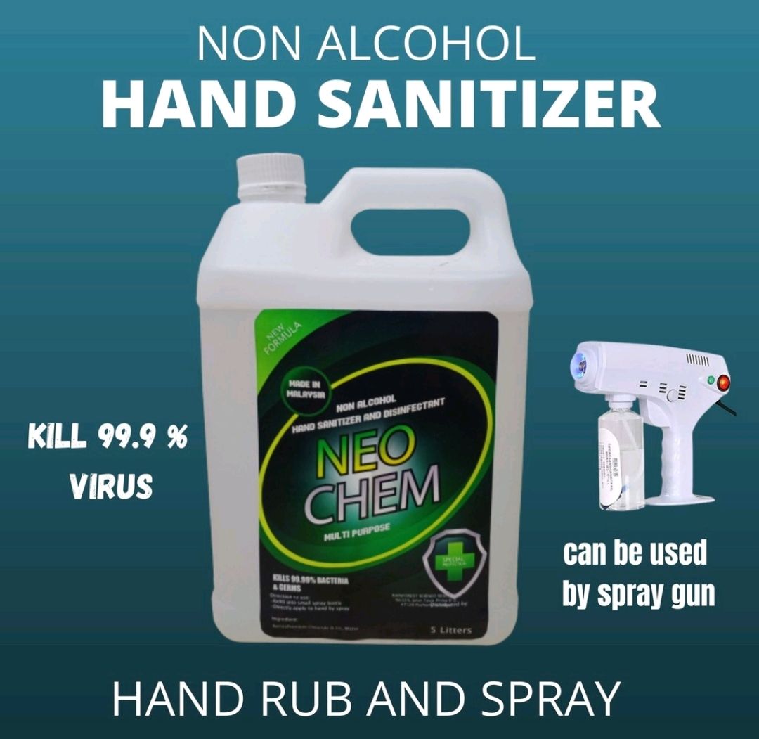 NA Non Alcohol Sanitizer and Disinfectant 5 L
