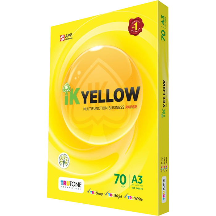 A3 (70GSM) IK YELLOW (500'S)