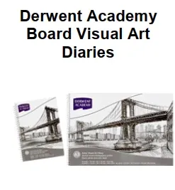 Genuine Malaysia Derwent Academy Product - Derwent Academy Board Visual Art Diaries A4 Portrait R31130F