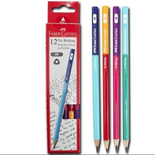 FABER-CASTELL TRI WRITING 2B PENCIL 12'S