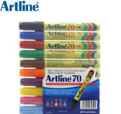 Artline Permanent Marker 70 - 10 Colours Set