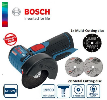 Bosch GWS 12V-76-EC Professional (SOLO) Cordless Angle Grinder