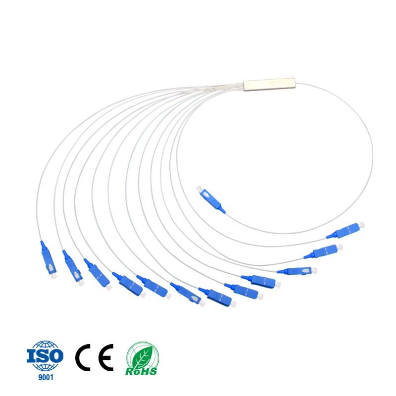 1 x 12 PLC Fiber Splitter, Mini Module, 900渭m, SC/UPC, Singlemode Length 1.5M