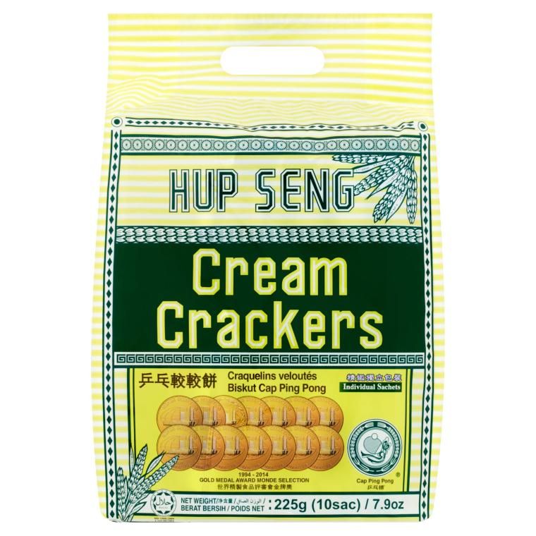 HUP SENG PING PONG CREAM CREAKER 10 X 225G
