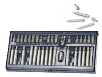 Temo 40Pc 1/4" Hex. Dr. Screwdriver Bit Set
