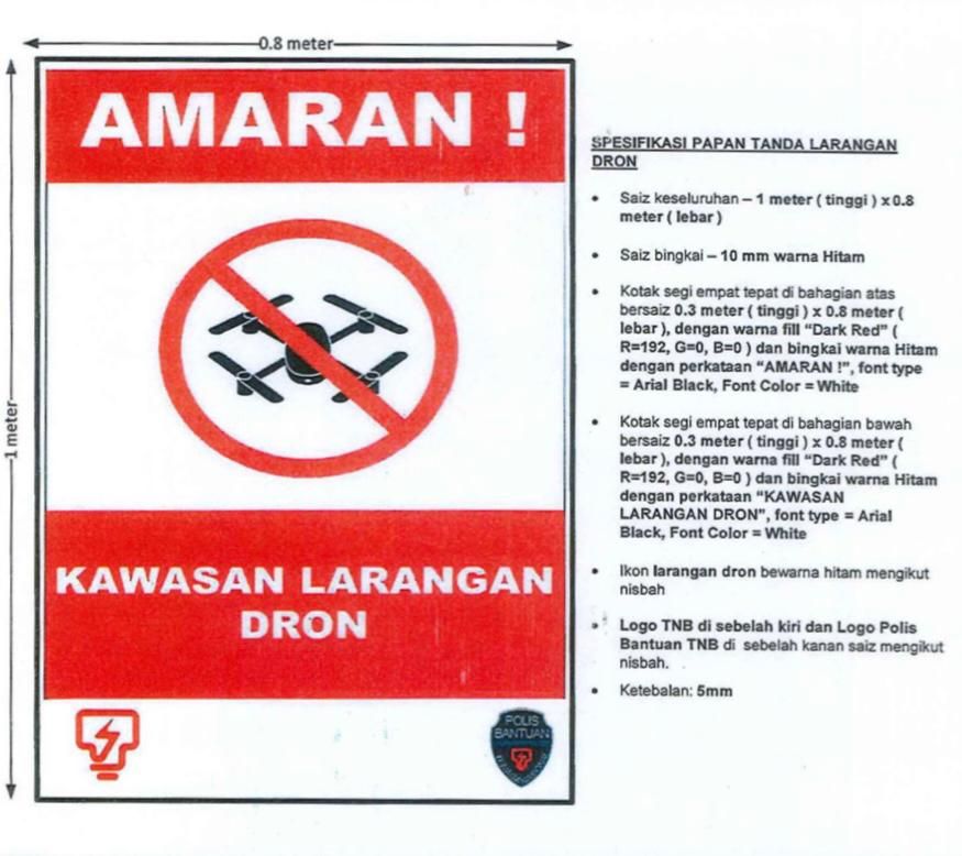 AMARAN SIGN/ WARNING SIGN/ SIGNBOARD/HIGH IMPACT PVC