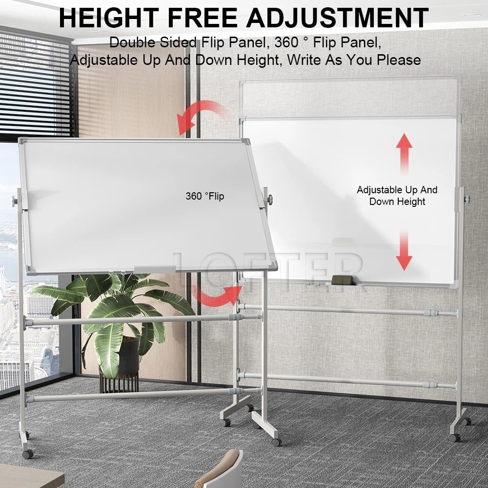 Magnetic Whiteboard With Stand (Whiteboard+Stand+Free Gift)